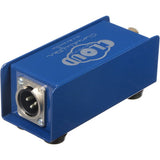 Cloudlifter CL-1 mic preamp, blue metal box with XLR input