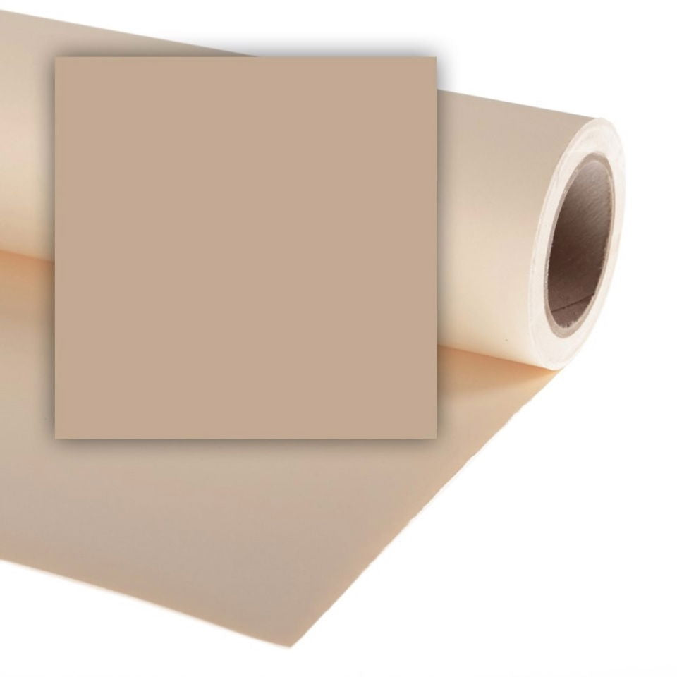 Cappuccino photo backdrop roll with smooth sheet, 2.18 x 11 m