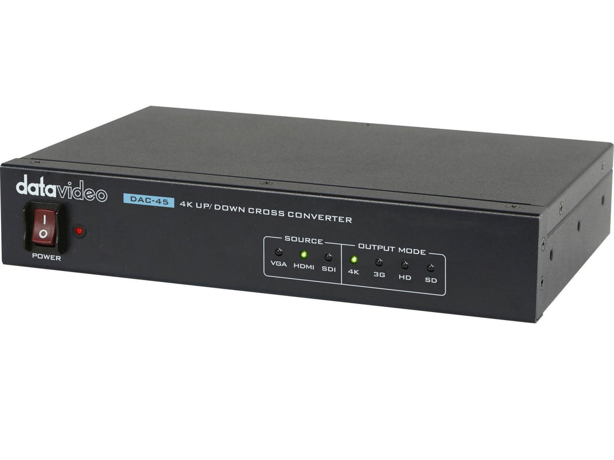 DAC-45 4K up/down cross converter with power switch and source/output mode controls