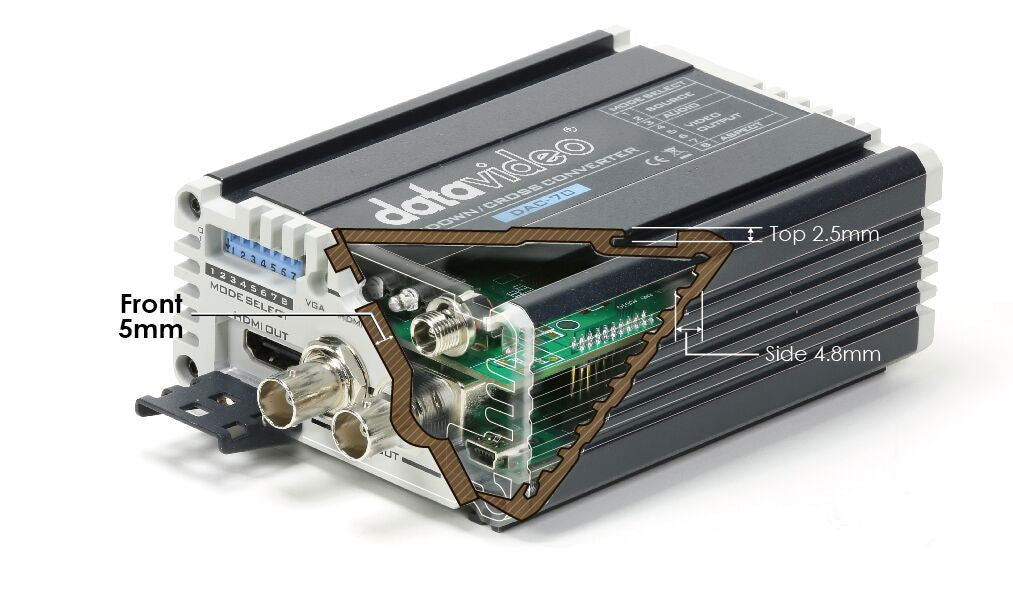 Datavideo DAC‑70 Up/Down/Cross convertor video profesional - View 3