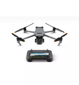 DJI Mavic 3 Pro drone with four propellers and gray remote controller