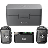 Sistem microfon wireless dual: unitate de recepție și 2 microfoane compacte