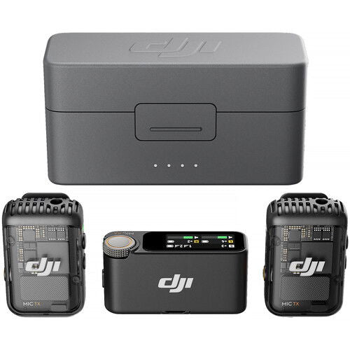 Sistem microfon wireless dual: unitate de recepție și 2 microfoane compacte
