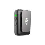 Mic 2 TX wireless transmitter, dark gray with side button and charging contacts
