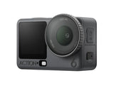 Kamera sport DJI Osmo Action 6 cu obiectiv frontal și butoane laterale