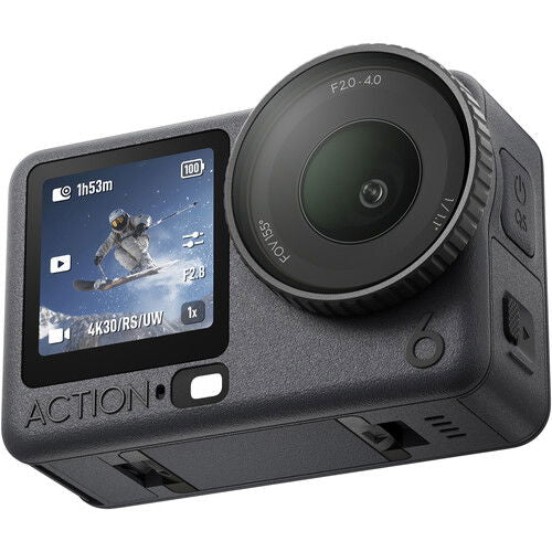 DJI Osmo Action 6 action camera with front lens and touchscreen display