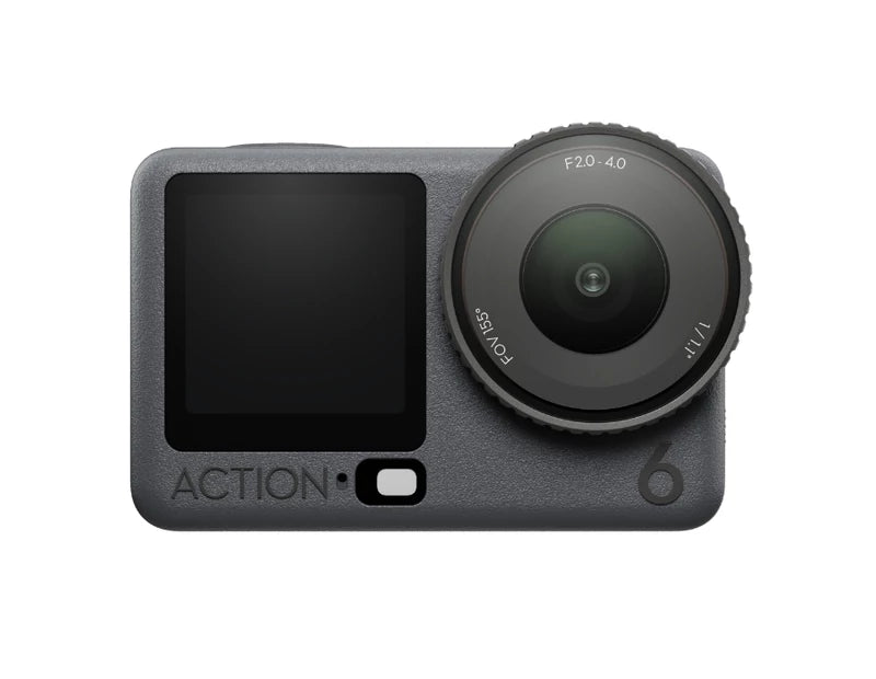 Kamera sport DJI Osmo Action 6 cu ecran și obiectiv circular