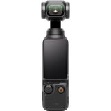 Osmo Pocket 3 față: ecran color și obiectiv cu ansamblu de stabilizare