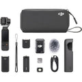 DJI Osmo Pocket 3: stabilizator cu cameră, husă și accesorii (microfon paravânt)