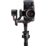 Montură verticală montată pe gimbal cu cameră, vedere laterală, neagră