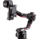 Montură verticală pentru gimbal RS2, braț extensibil, neagră cu dungi roșii
