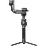 DJI RS 4 Pro gimbal stabilizer side view with arm and tripod base stand