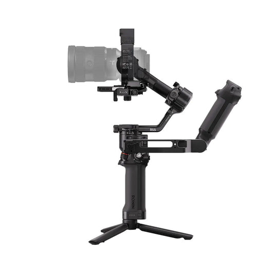 3-axis handheld gimbal stabilizer with tripod legs and camera mount