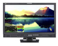 24-inch professional LCD studio monitor, front view with dual stand bases
