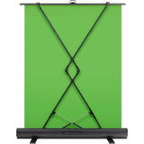Green screen backdrop with cross support legs, 148 x 180 cm bright green