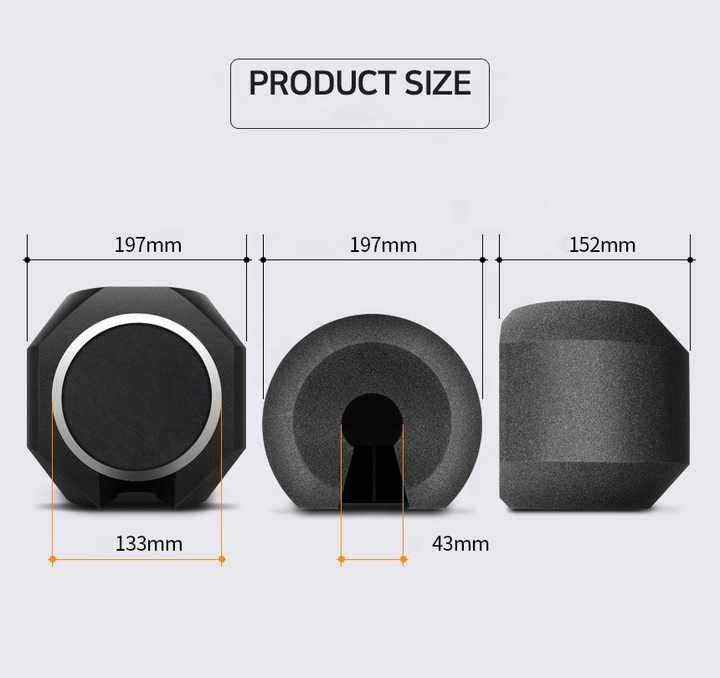 FW WS04 Filtru acustic din spuma cu filtru pop pentru microfoane de studio - View 2