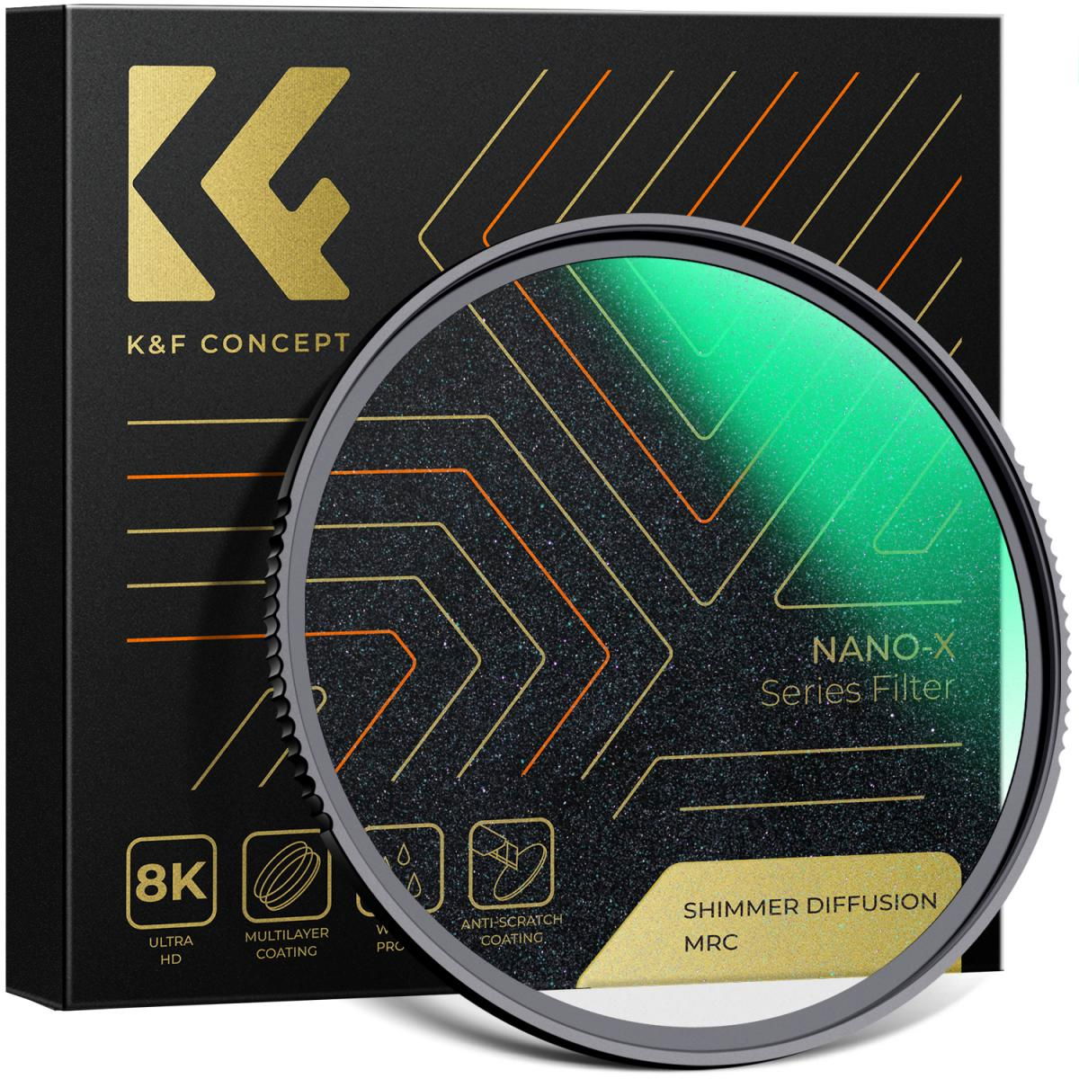 K&F Concept Filtru Shimmer Diffusion Nano-X Efect Cinematic 82mm - View 1