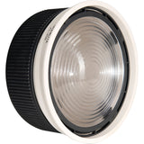 FL-20G Fresnel lens for studio light, close-up of glass and black mounting ring