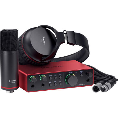 Focusrite Scarlett 2i2 Studio Interfata audio USB-C cu microfon si casti (4th gen) - View 1
