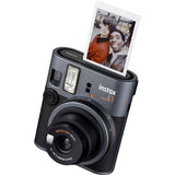 Fujifilm Instax Mini 41 black instant camera, lens and photo window