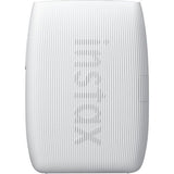Instax Mini Link 3 photo printer, white front view with ribbed texture