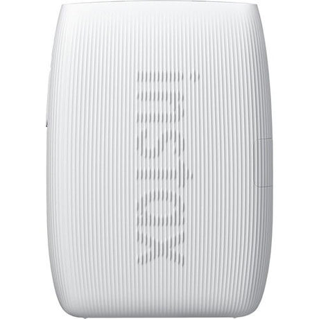 Instax Mini Link 3 photo printer, white front view with ribbed texture