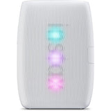 Instax Mini Link 3 photo printer, white with color print preview on screen