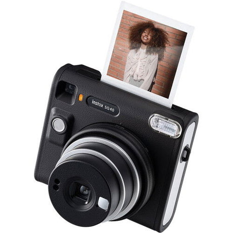 Instax SQ40 instant camera with photo partially ejected