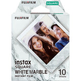 Instax Square White Marble instant film, 10 sheets pack