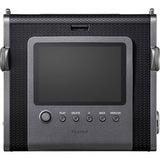 Instax Wide Evo instant camera back, LCD screen with playback and menu buttons