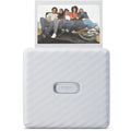 Imprimantă foto portabilă Instax Wide Link, albă, cu logo instax și ecran