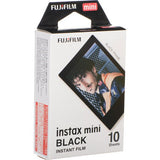 Pachet Fujifilm instax mini film instant, Black Frame, 10 cadre (10 coli)