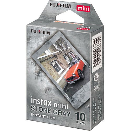 Fujifilm set 10 bucati film instant Stone Grey pentru aparat foto Instax Mini - View 1