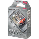 Fujifilm set 10 bucati film instant Stone Grey pentru aparat foto Instax Mini - View 1