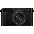 Black X-E5 camera with 23mm f/2.8 lens front view