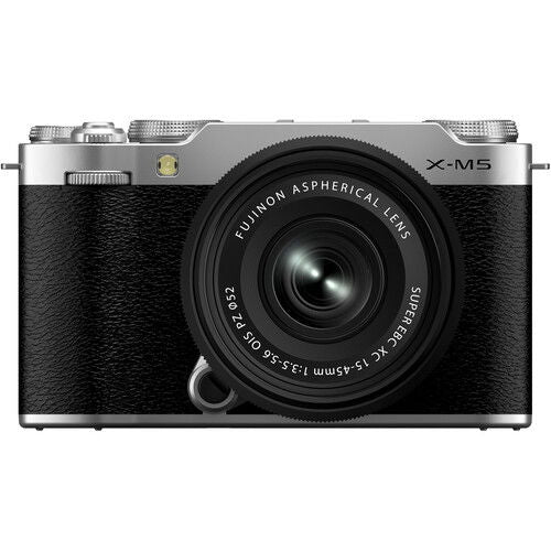 Fotoaparát bezzrcadlový X-M5 s objektivem 15–45 mm, černý a stříbrný