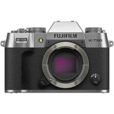Fujifilm X-T50 camera body with lens mount and top controls, black and silver
