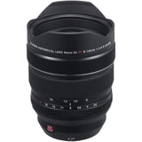 Black XF 8-16mm F2.8 R LM WR lens with front glass area and engraved focal markings