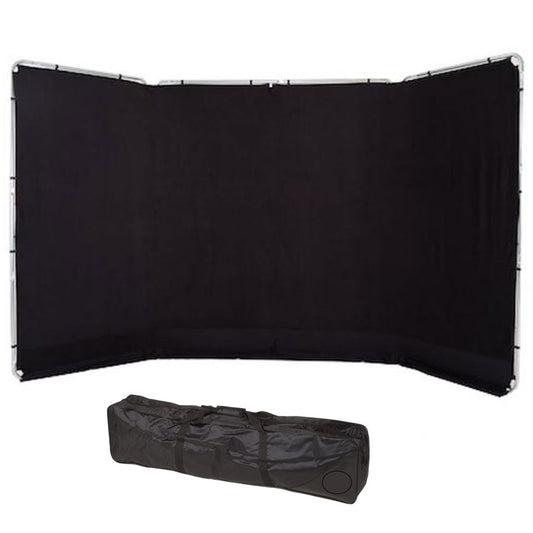 Fundal panoramic cu rama inclusa Negru 4.2 x 2.40m - View 1