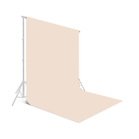 Fundal foto bej Fawn 2,72x10 m, material drapat, colț arcuit