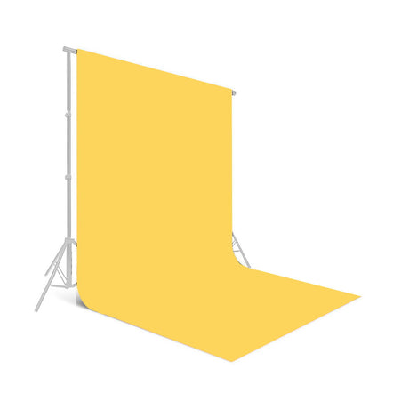 Fundal foto galben, rolă din material neted 1,35 x 10 m, cu suport pliabil