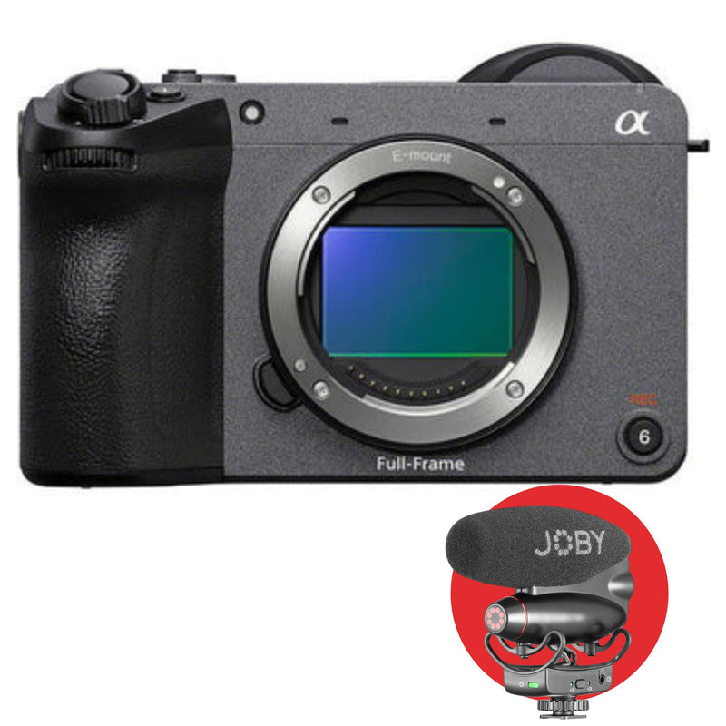 Cameră digitală de cinema Sony FX2, față cu montură și zonă evidențiată