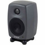 Boxă de monitor de studio Genelec, carcasă gri, difuzor pentru tweeter și woofer