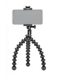 Flexible gorillapod smartphone tripod with clamp phone holder, 3-legged base