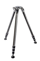 Carbon fiber tripod legs with twist locks and rubber feet, black