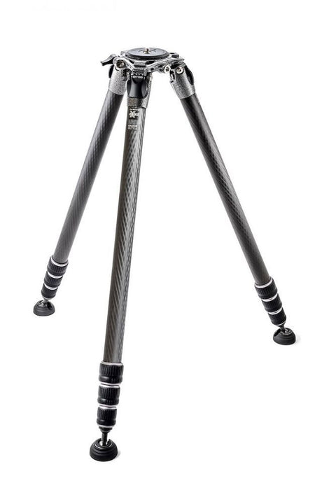 Carbon fiber tripod legs with twist locks and rubber feet, black