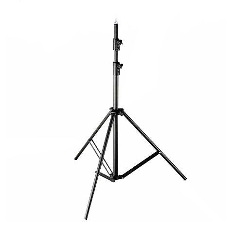 2.6 m pneumatic tripod stand with three legs and central height column