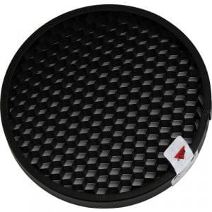 Grilaj negru AD-R14 pentru reflector, suprafață cu model pentru controlul luminii