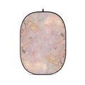 Fundal pliabil pentru fotografie, oval, margine neagră, model pastel texturat