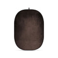 Fundal pliabil rotund, negru/maro închis, cu buclă de prindere sus